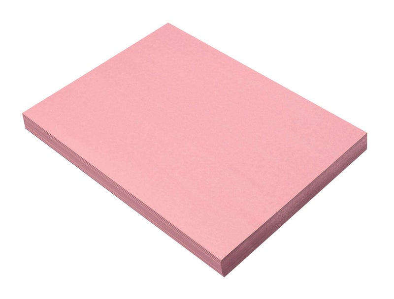 Prang (Formerly SunWorks) Construction Paper, Pink, 9" x 12", 100 Sheets - Image 1